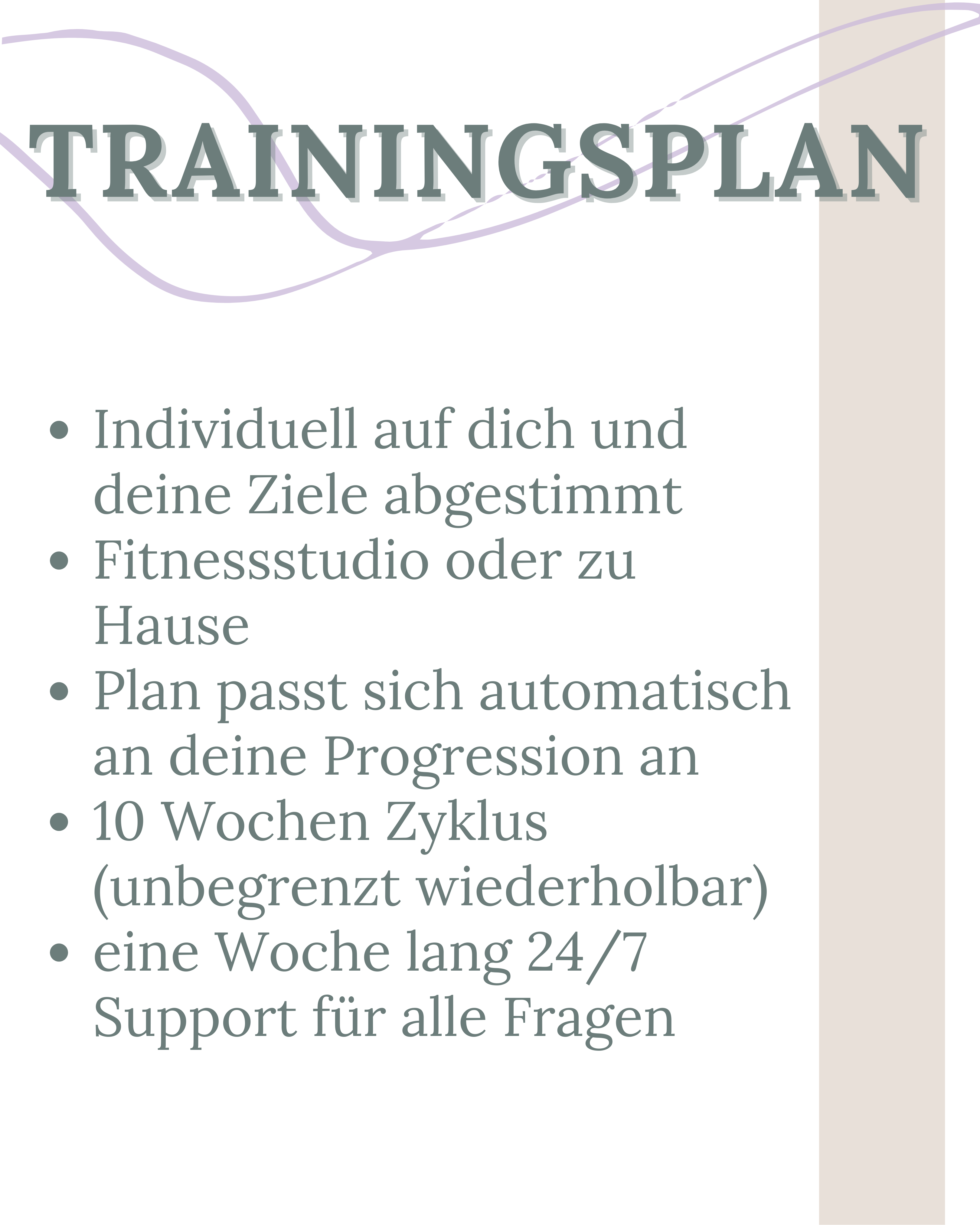 Trainingsplan